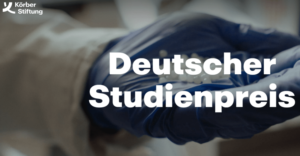 Endspurt beim Deutschen Studienpreis – bewerben bis zum 1. März !
