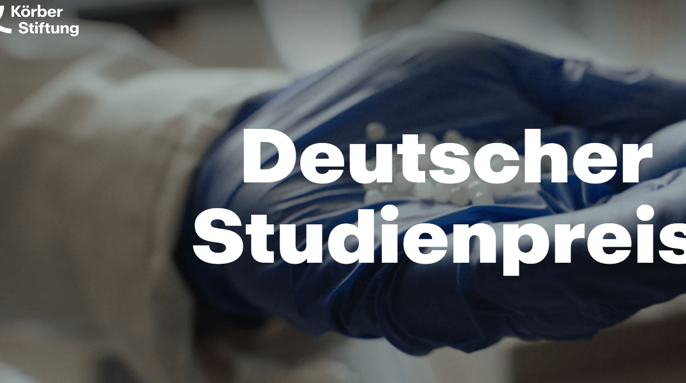 Endspurt beim Deutschen Studienpreis – bewerben bis zum 1. März !
